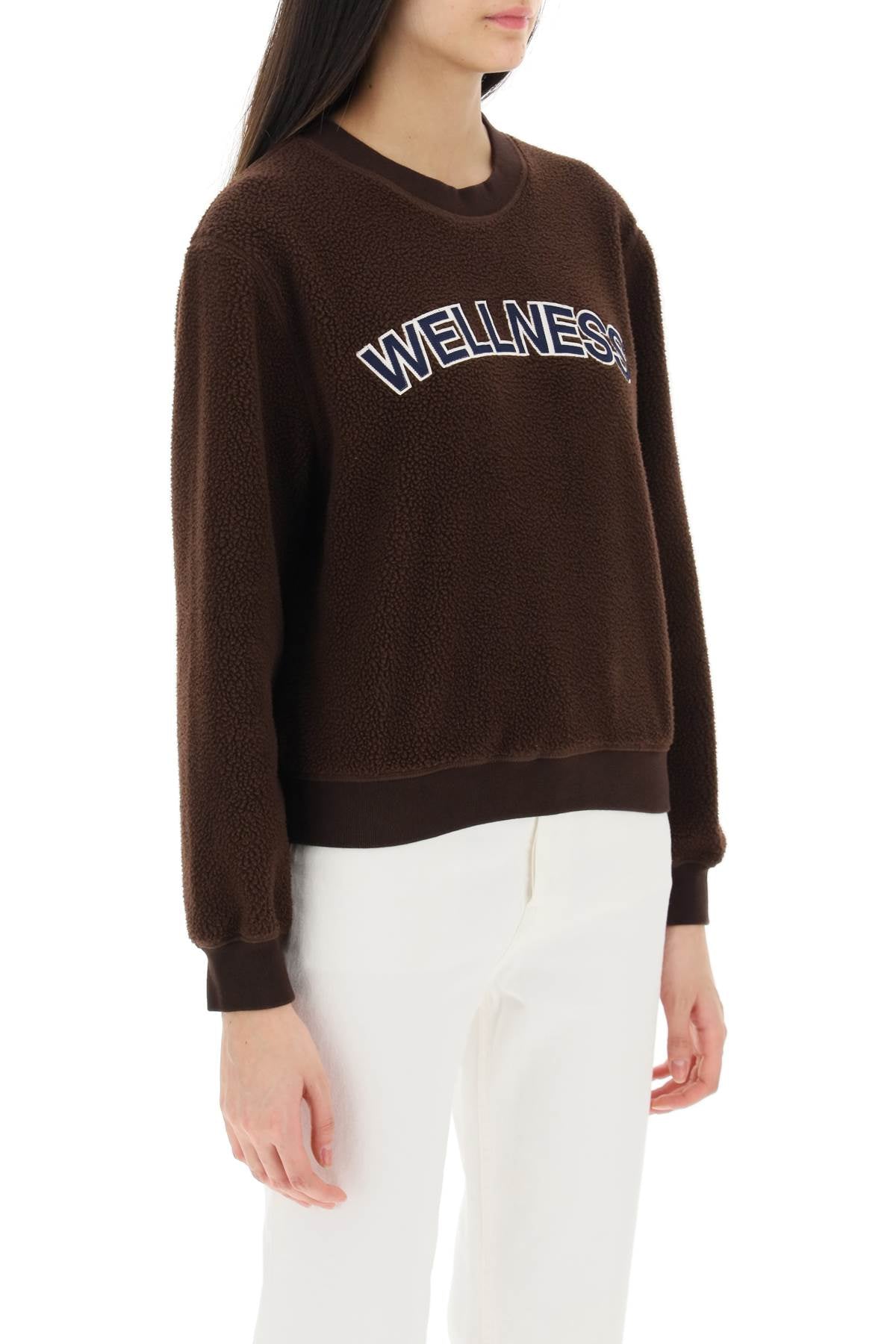 Sporty & Rich Sporty rich sherpa fleece crew-neck sweatshirt