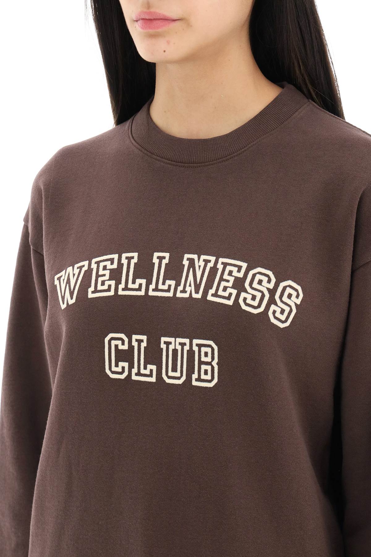 Sporty & Rich Sporty rich crew-neck sweatshirt with lettering print