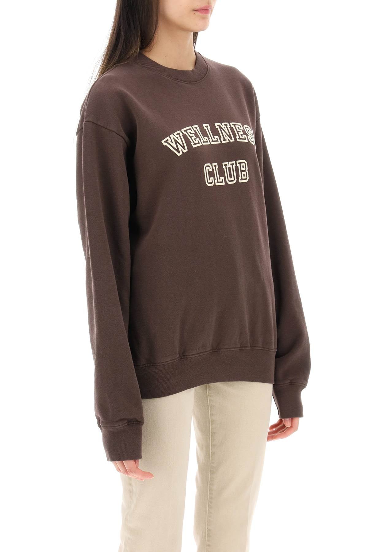 Sporty & Rich Sporty rich crew-neck sweatshirt with lettering print