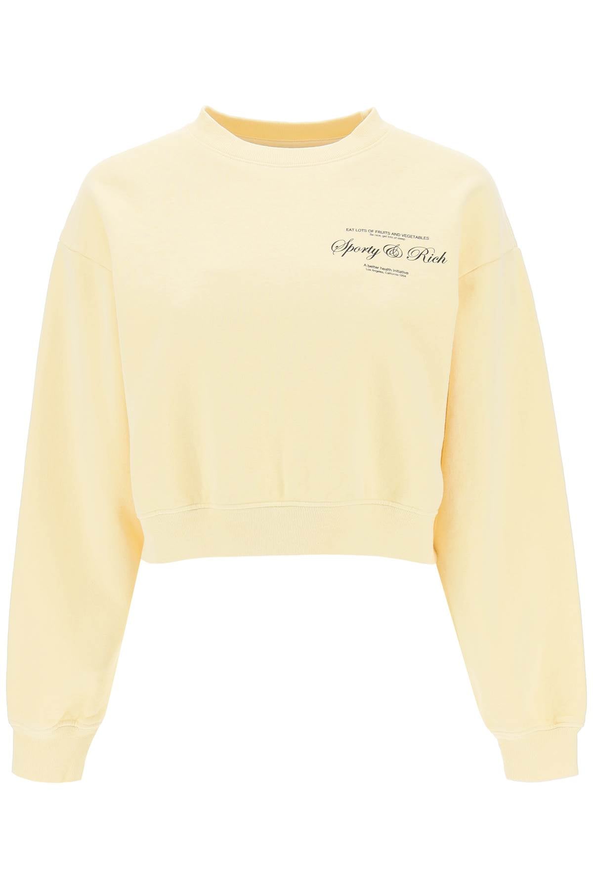 Sporty & Rich Sporty rich cropped sweatshirt