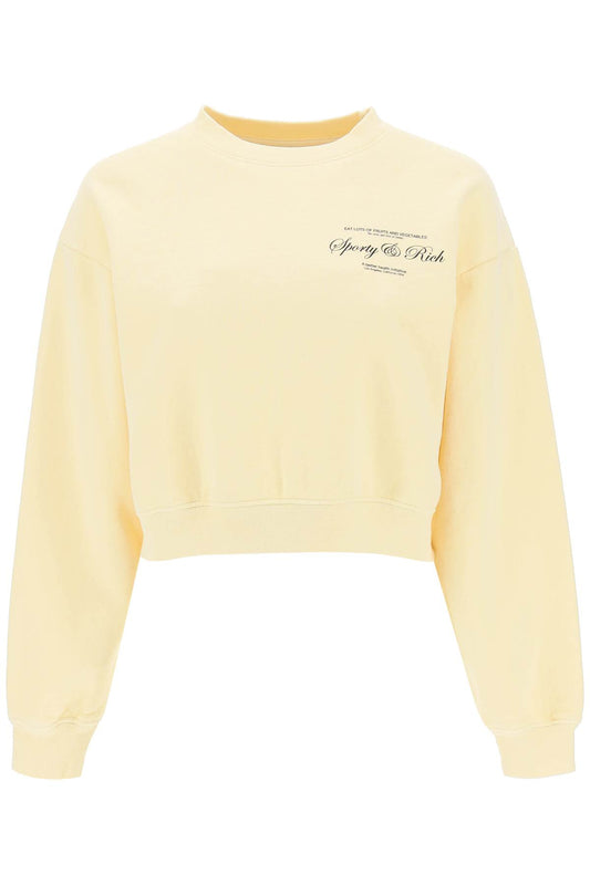 Sporty & Rich Sporty rich cropped sweatshirt