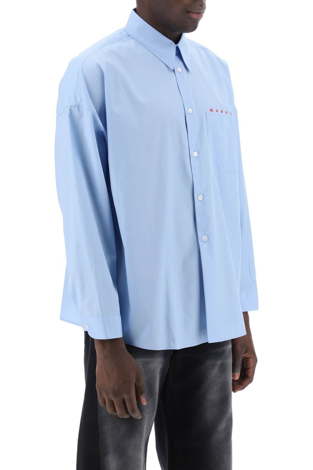 Marni Marni boxy shirt with italian collar