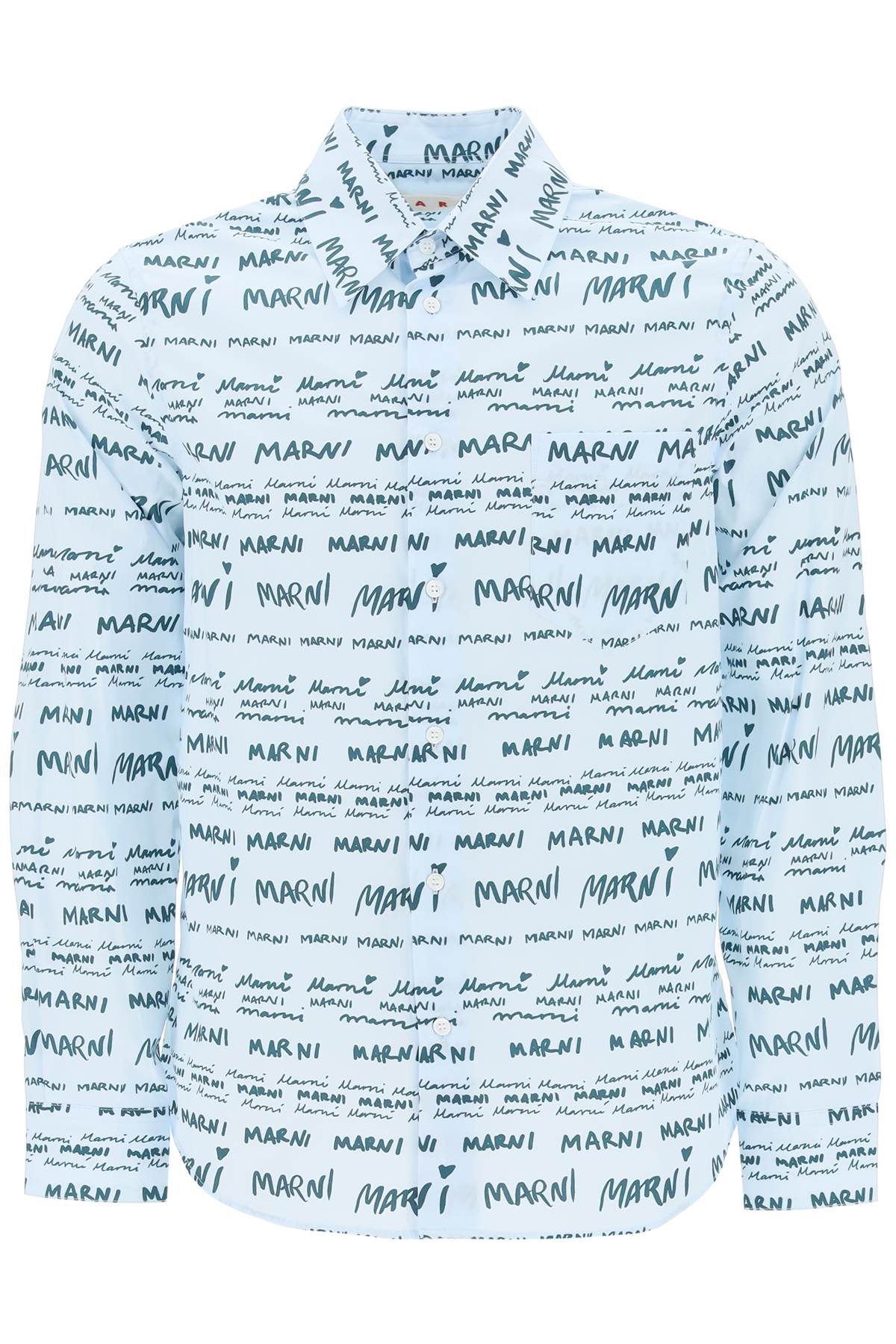 Marni Marni shirt with logo lettering motif