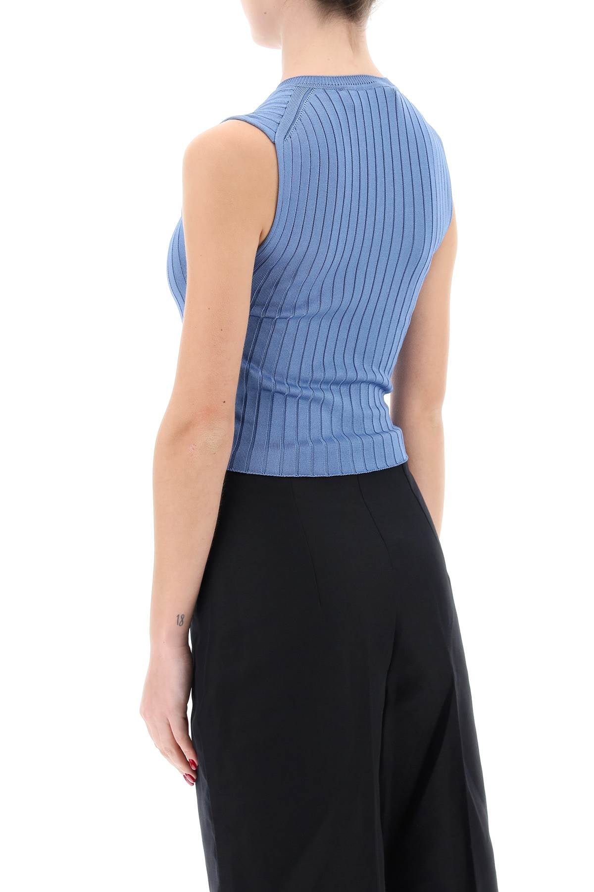 Marni Marni sleeveless ribbed knit top