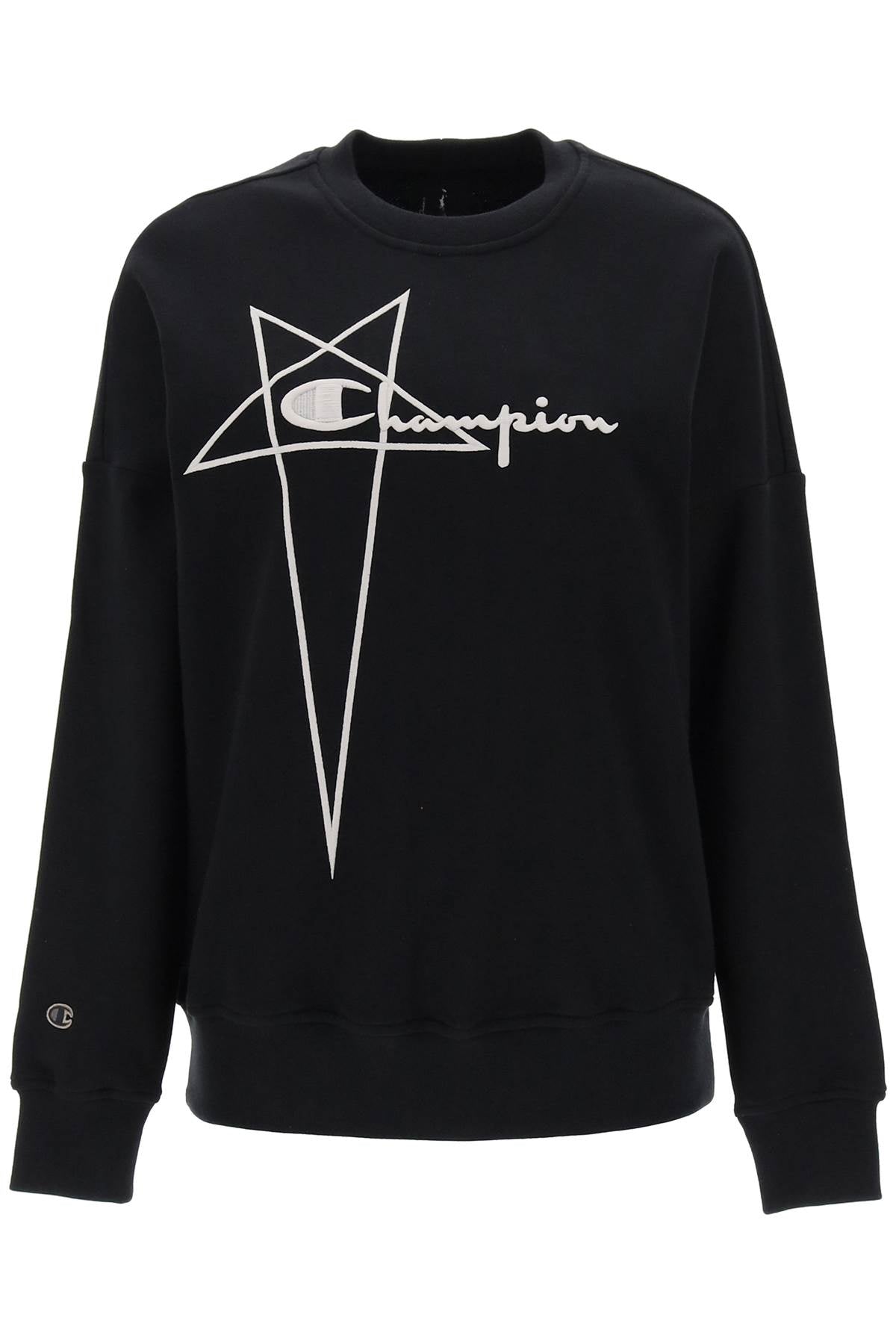 Rick Owens Rick owens 'champion x rick owens' crew-neck sweatshirt with logo embroidery