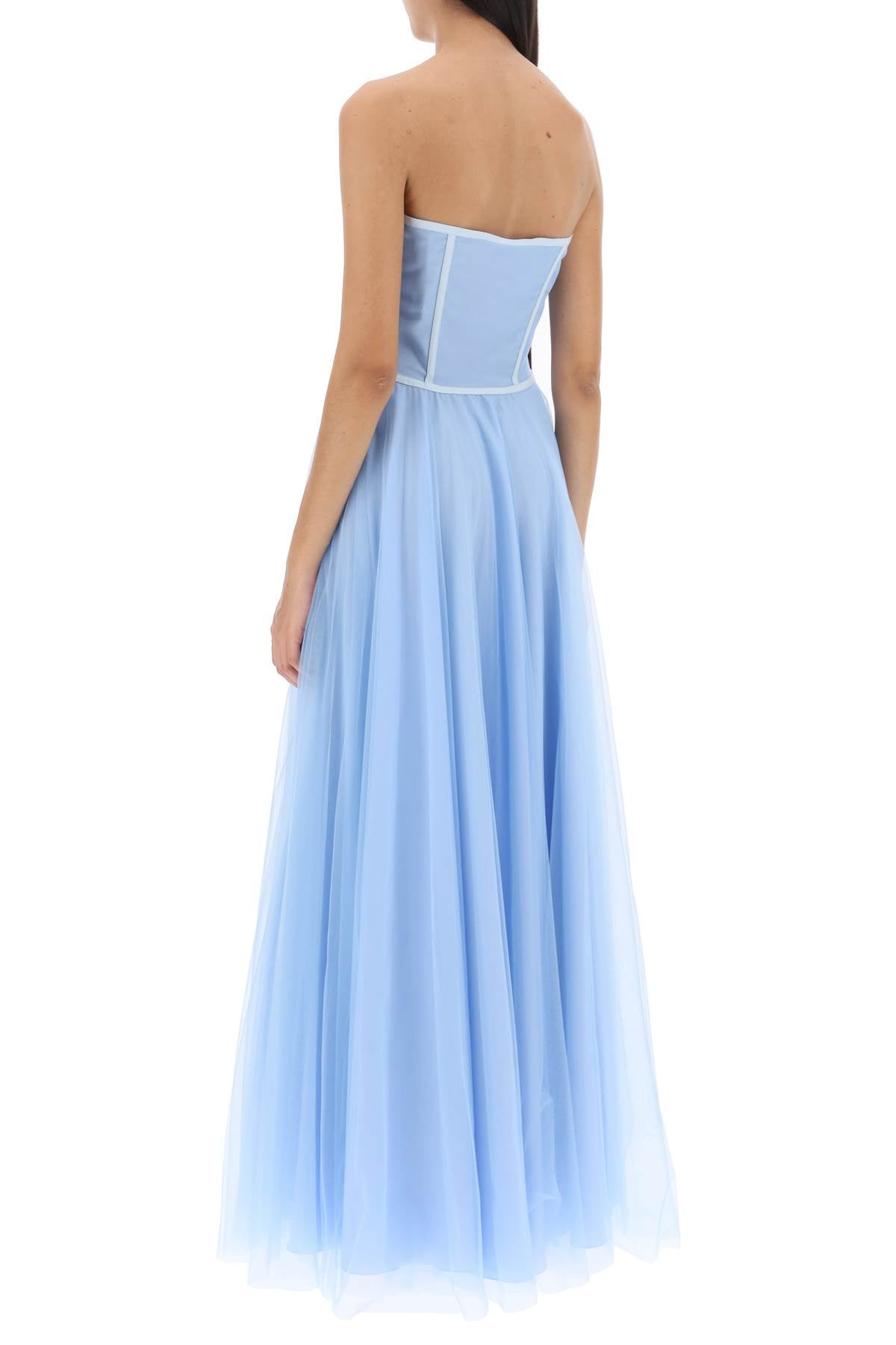 1913 Dresscode 1913 dresscode maxi tulle bustier gown