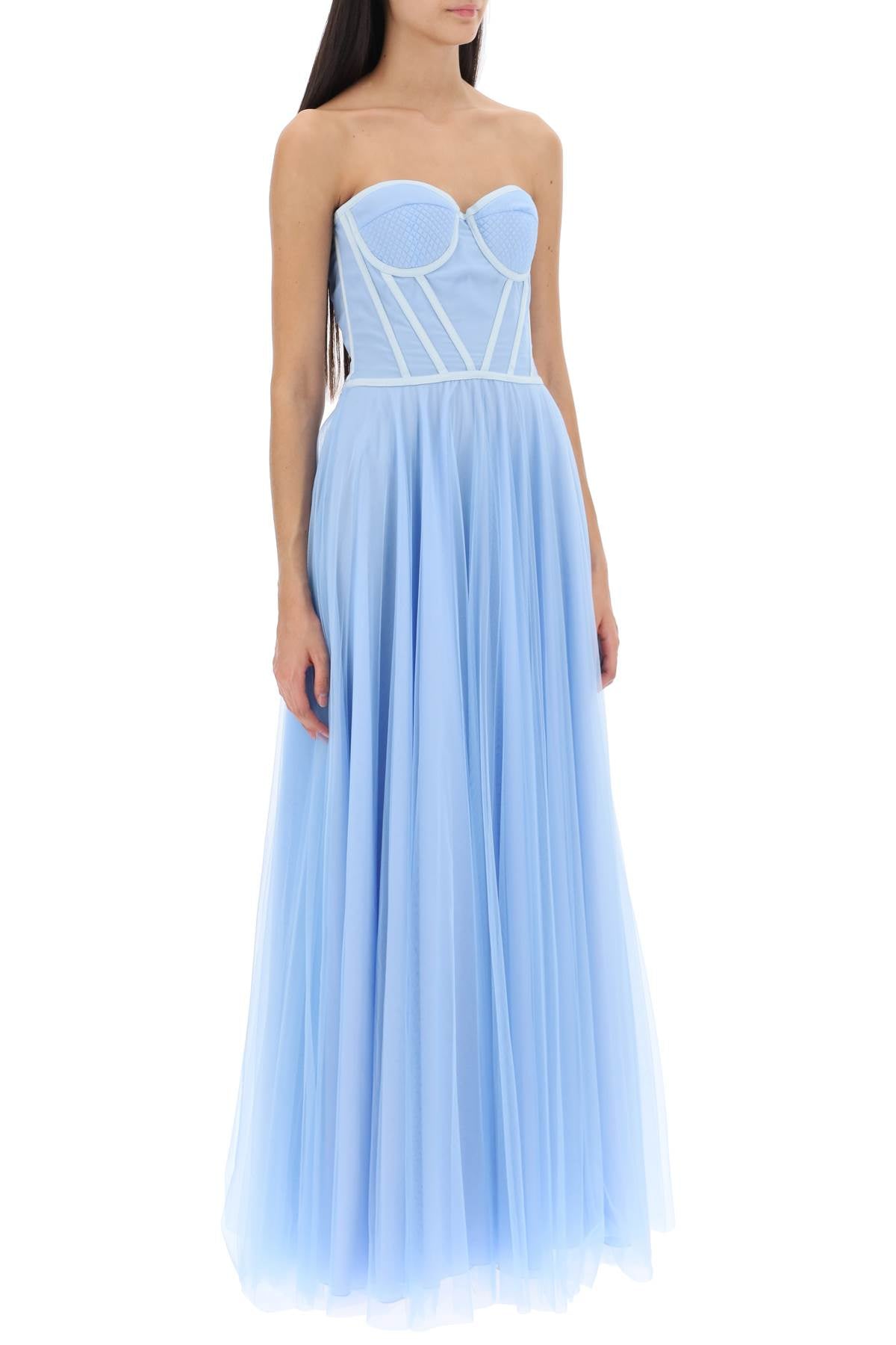 1913 Dresscode 1913 dresscode maxi tulle bustier gown