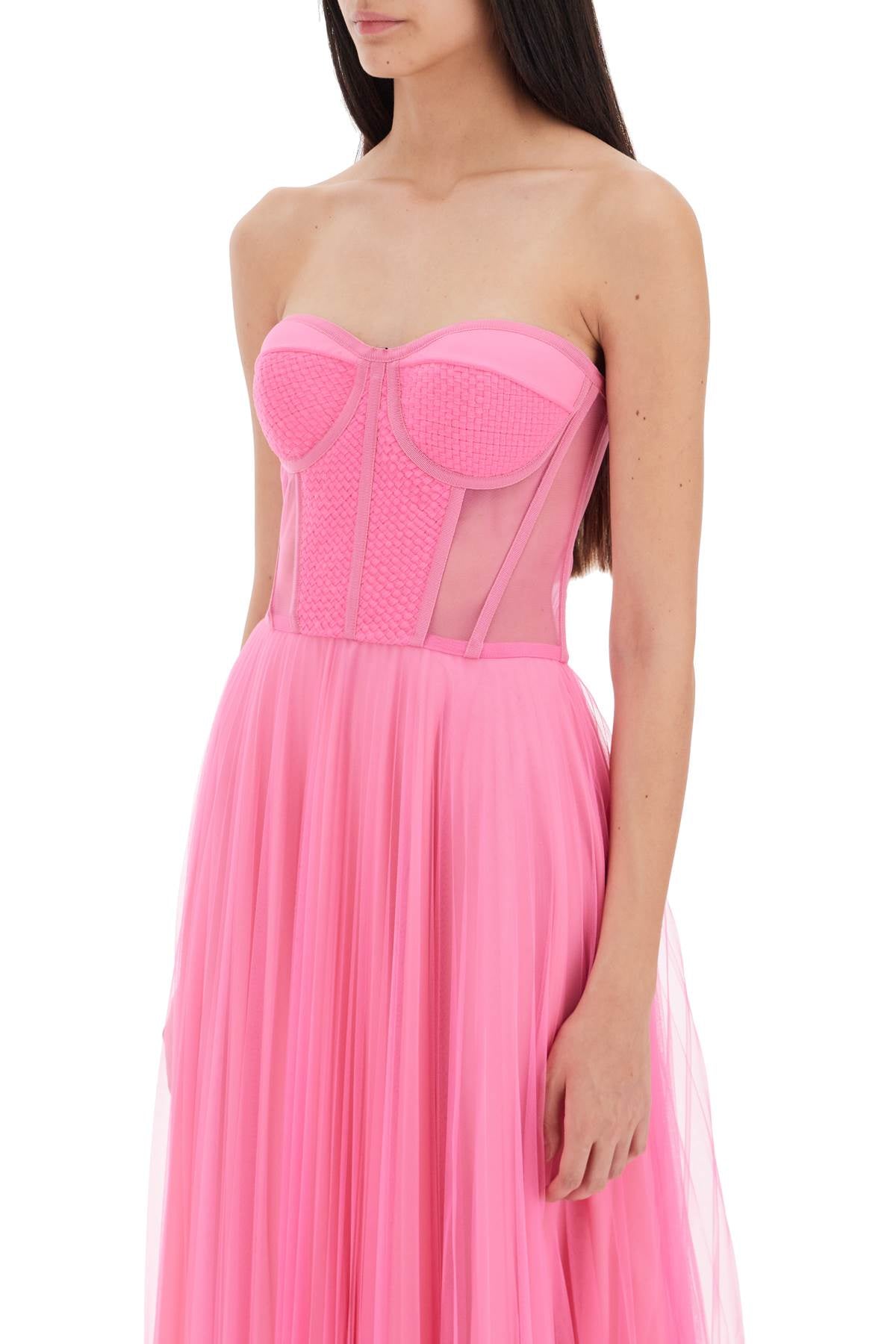 1913 Dresscode 1913 dresscode tulle long bustier dress