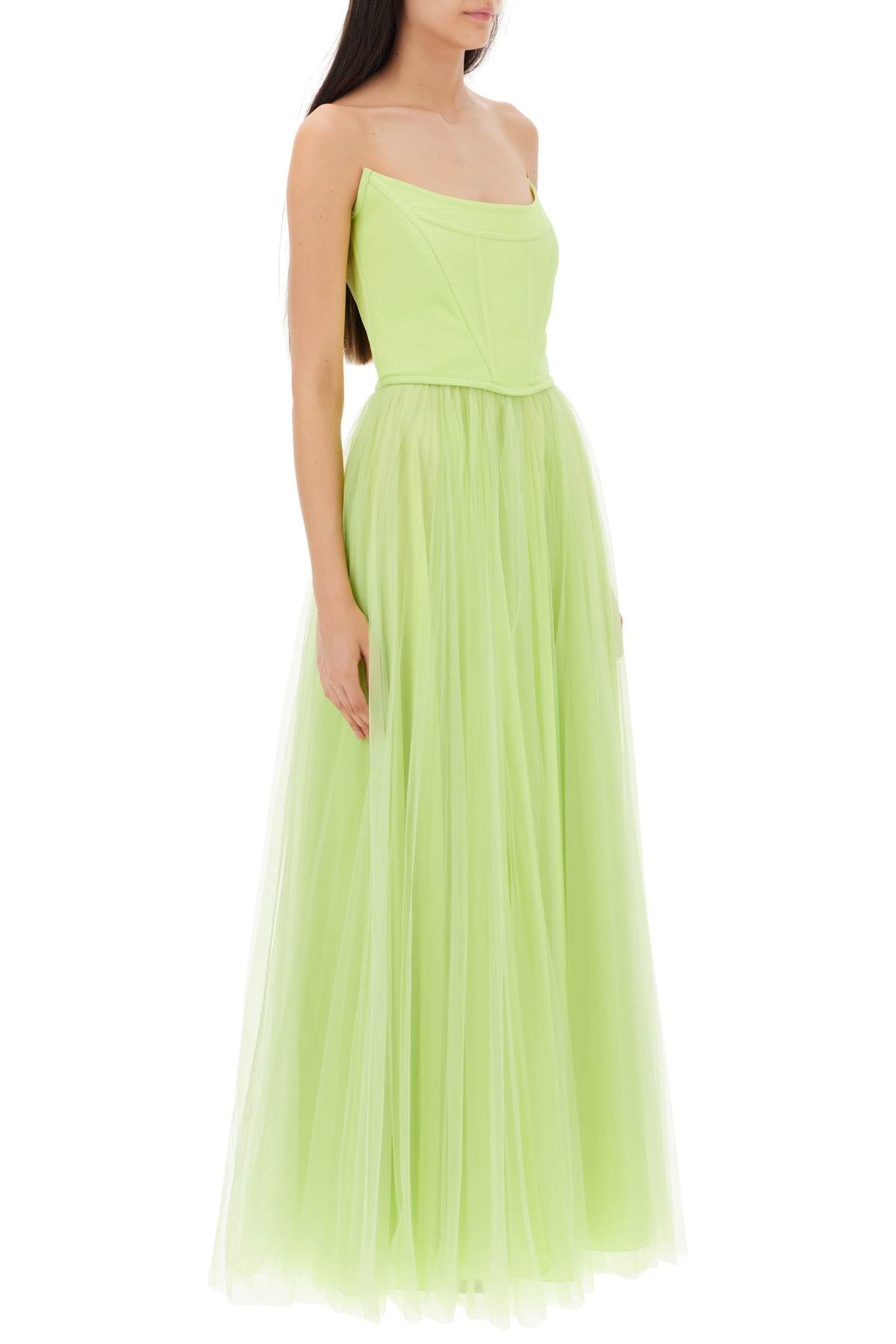 1913 Dresscode 1913 dresscode long bustier dress with shaped neckline