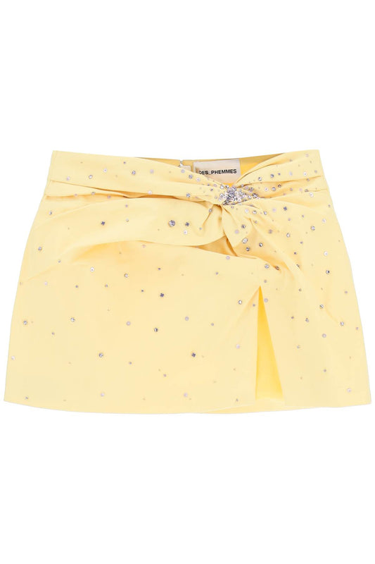 Des Phemmes Des phemmes mini skirt with crystals