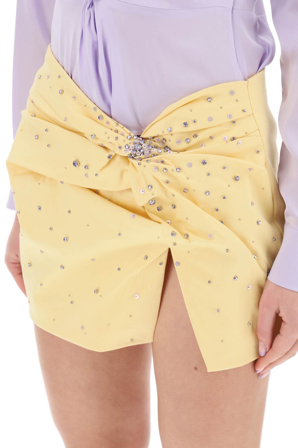 Des Phemmes Des phemmes mini skirt with crystals