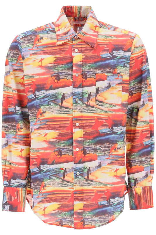 Erl Erl printed cotton shirt