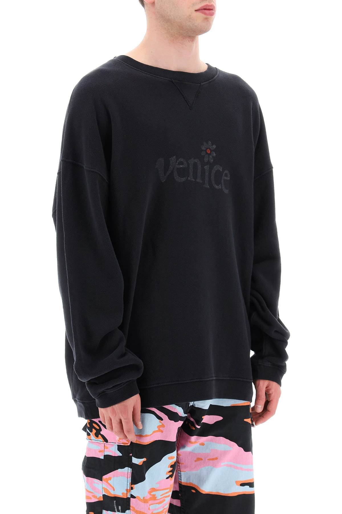 Erl Erl venice print maxi sweatshirt