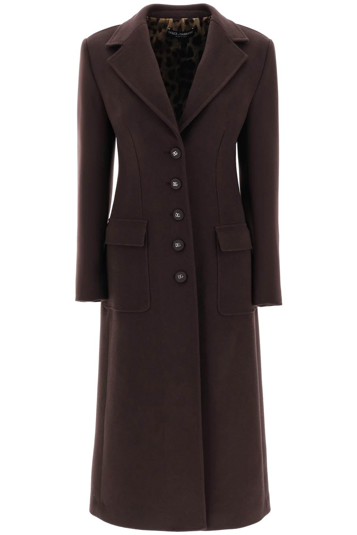 Dolce & Gabbana Dolce & gabbana shaped coat in wool and cashmere