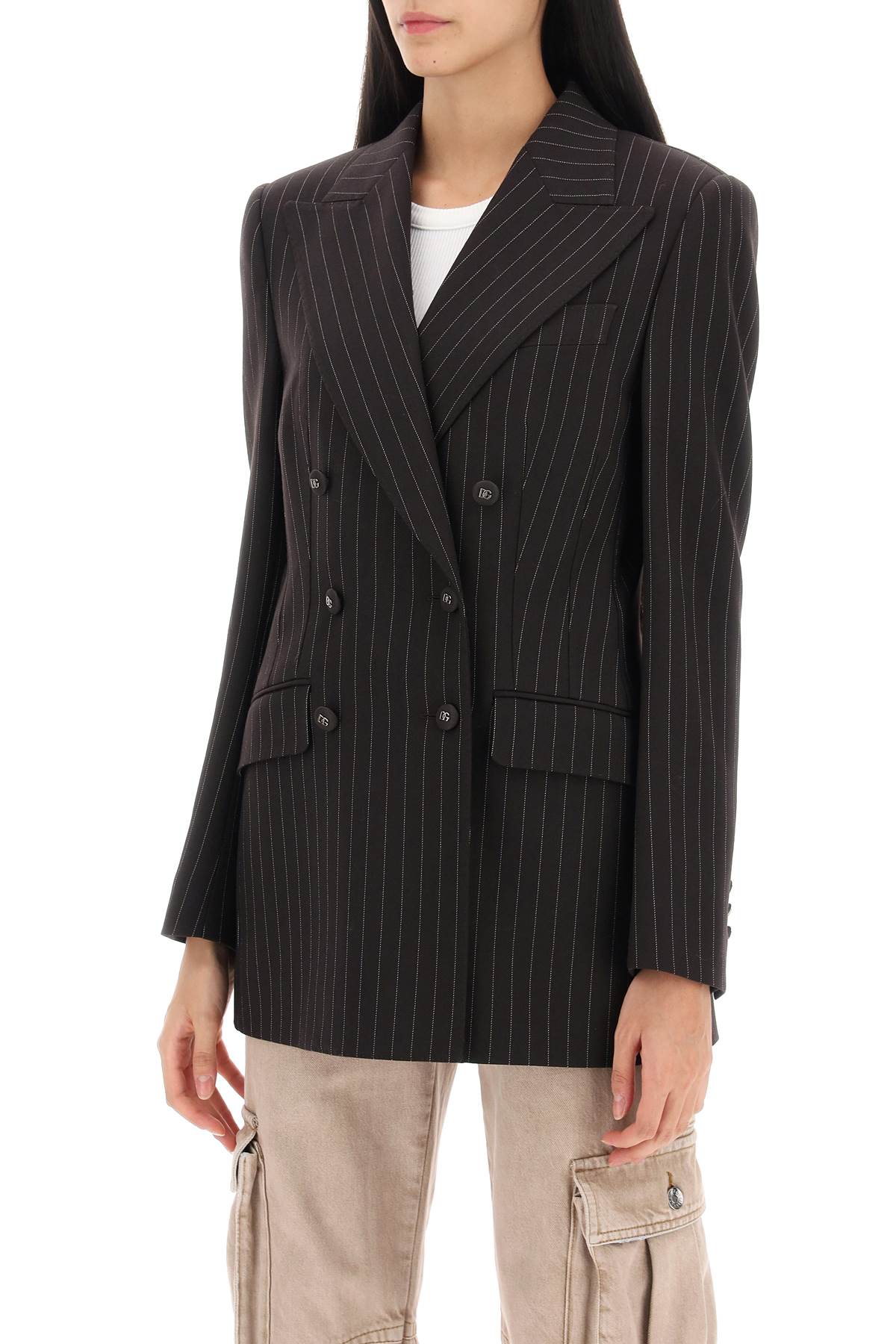 Dolce & Gabbana Dolce & gabbana pinstriped turlington jacket