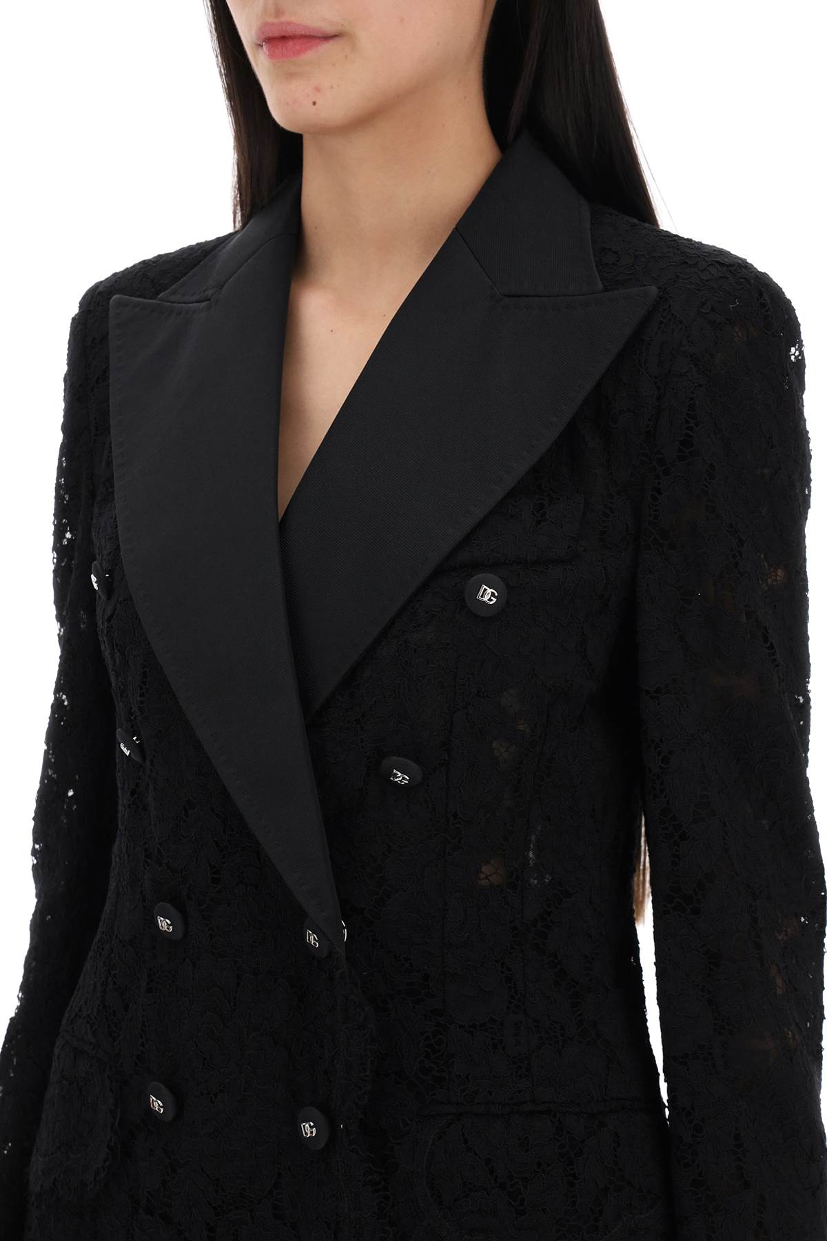 Dolce & Gabbana Dolce & gabbana turlington double-breasted lace blazer