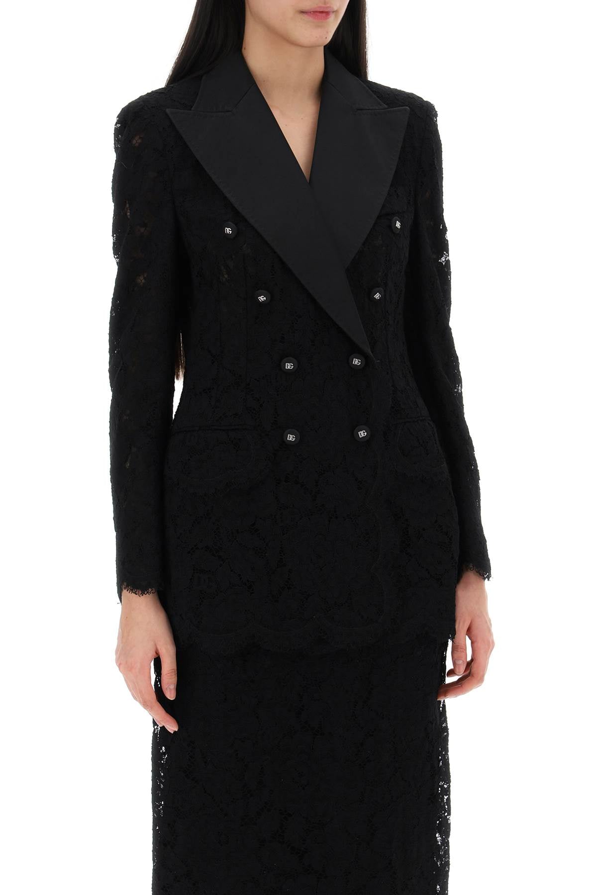 Dolce & Gabbana Dolce & gabbana turlington double-breasted lace blazer