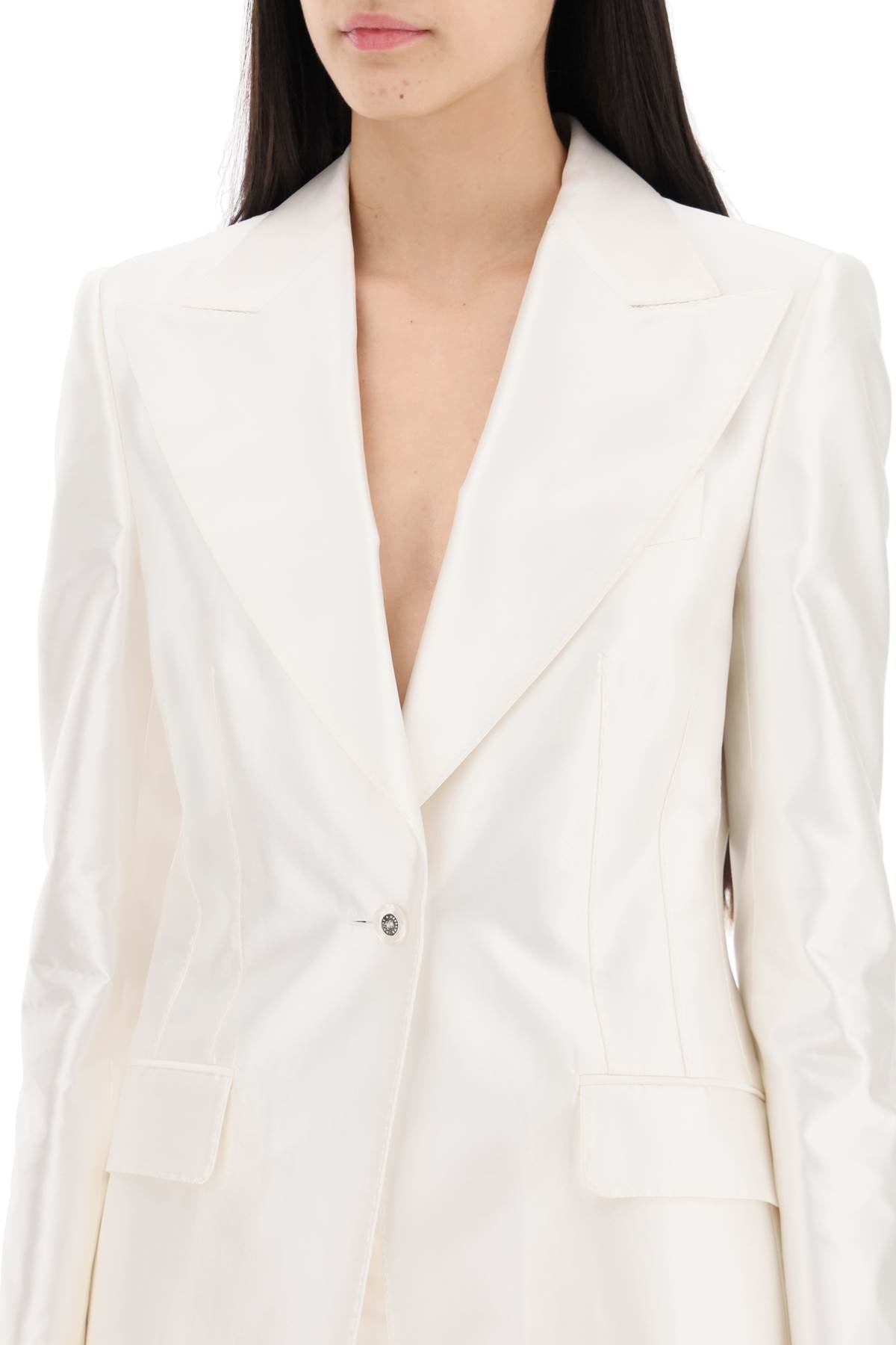 Dolce & Gabbana Dolce & gabbana turlington jacket in silk mikado