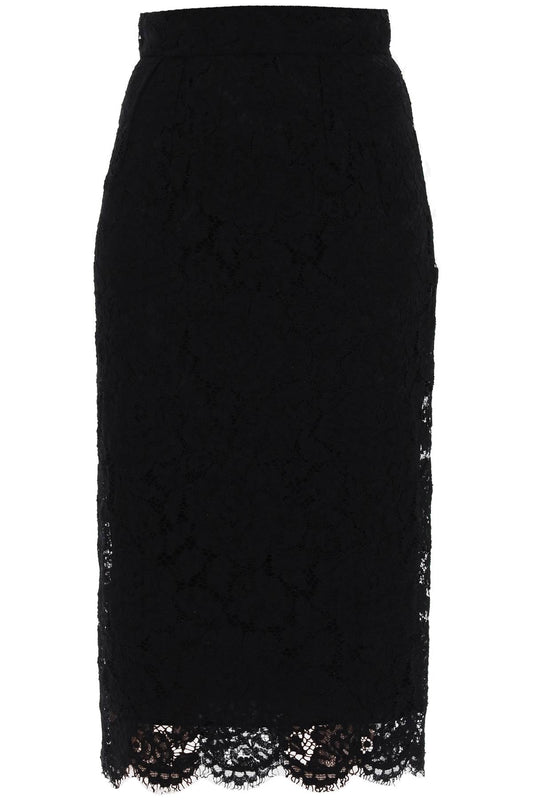 Dolce & Gabbana Dolce & gabbana lace pencil skirt with tube silhouette