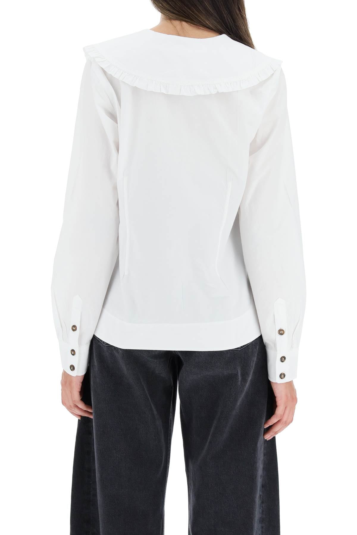 Ganni Ganni shirt with peter pan collar