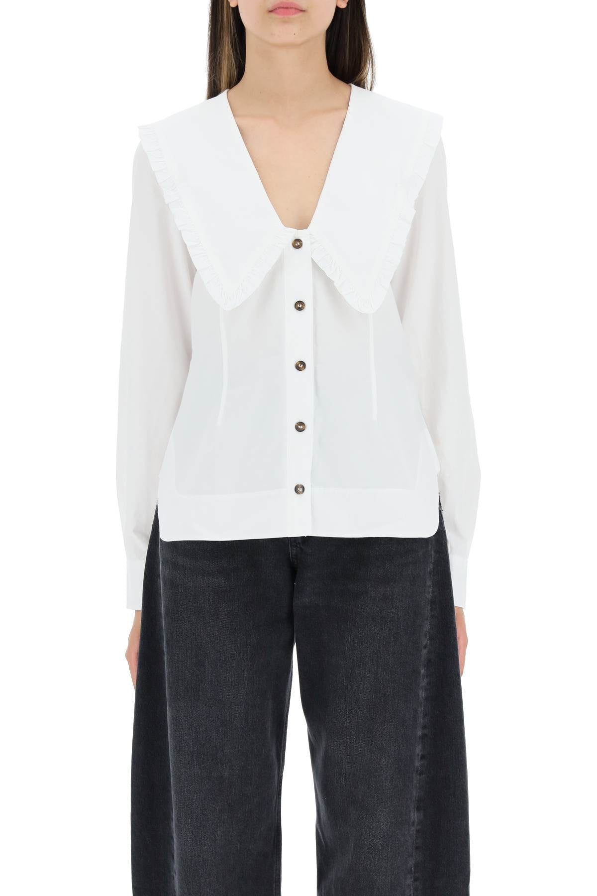 Ganni Ganni shirt with peter pan collar