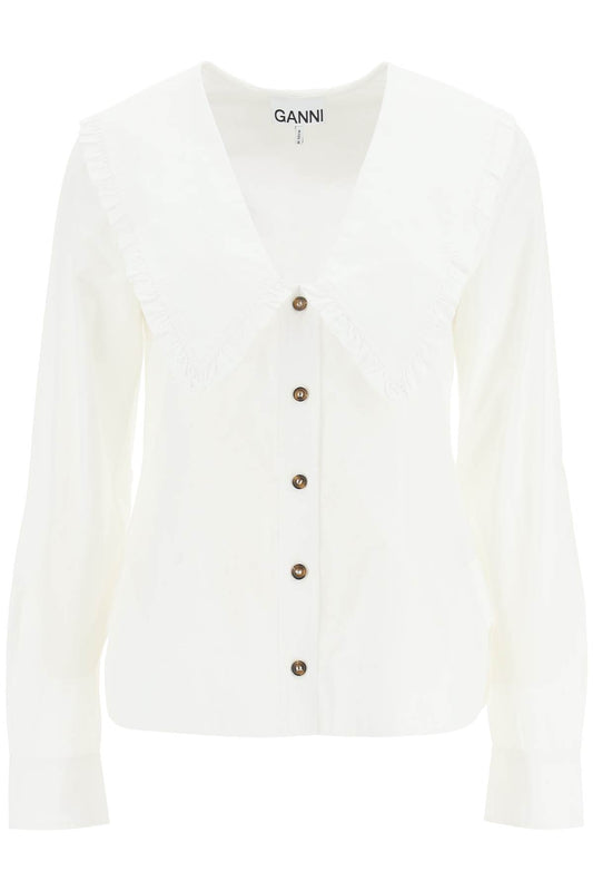 Ganni Ganni shirt with peter pan collar