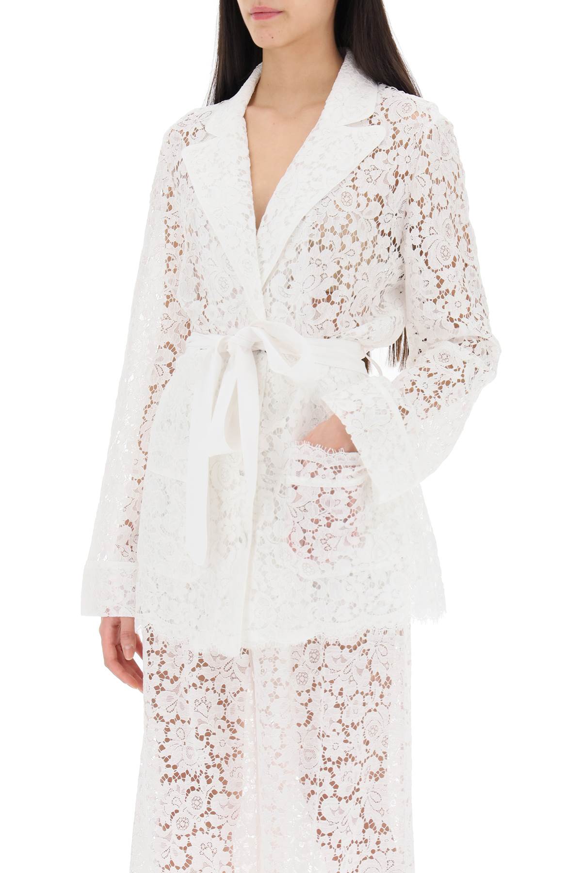 Dolce & Gabbana Dolce & gabbana pajama shirt in cordonnet lace