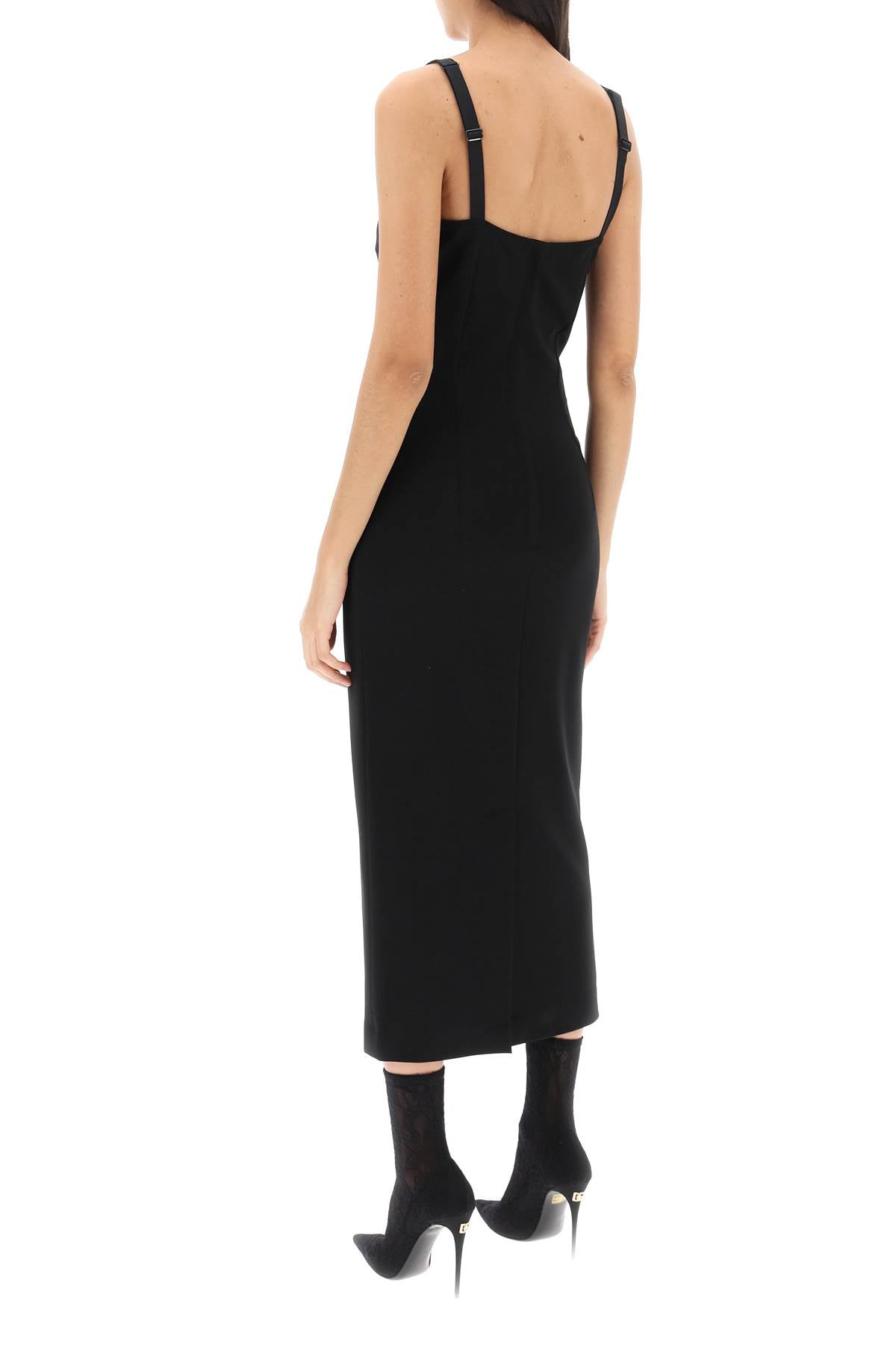 Dolce & Gabbana Dolce & gabbana midi sheath dress in milano stitch jersey