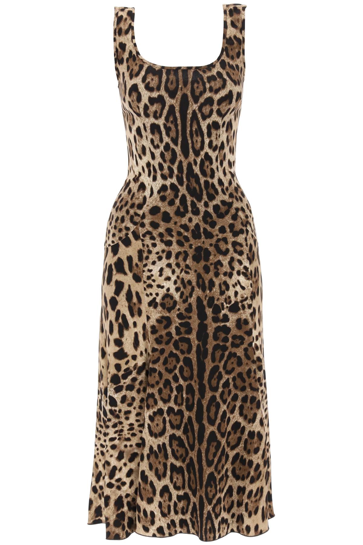 Dolce & Gabbana Dolce & gabbana leopard print jersey midi dress