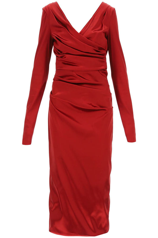 Dolce & Gabbana Dolce & gabbana draped dress in satin