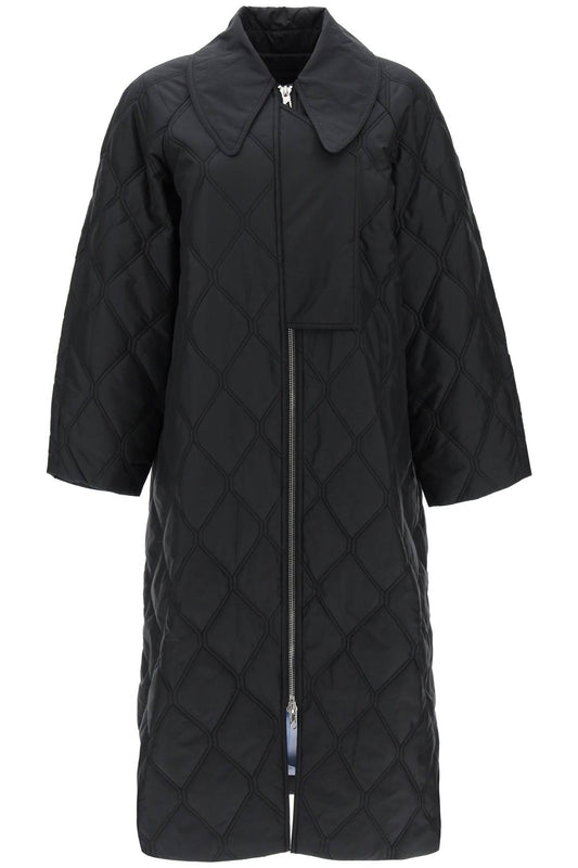 Ganni Ganni quilted oversized coat