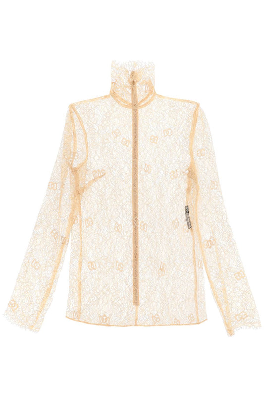 Dolce & Gabbana Dolce & gabbana blouse in logoed floral lace