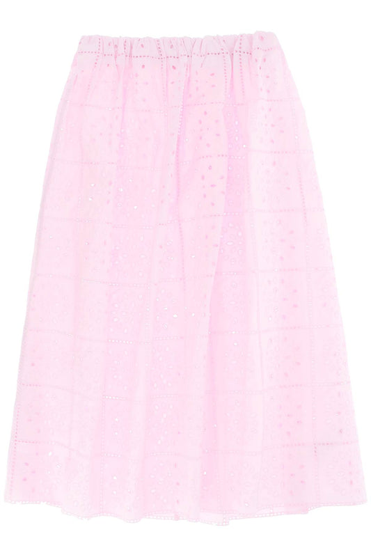 Ganni Ganni broderie anglaise skirt