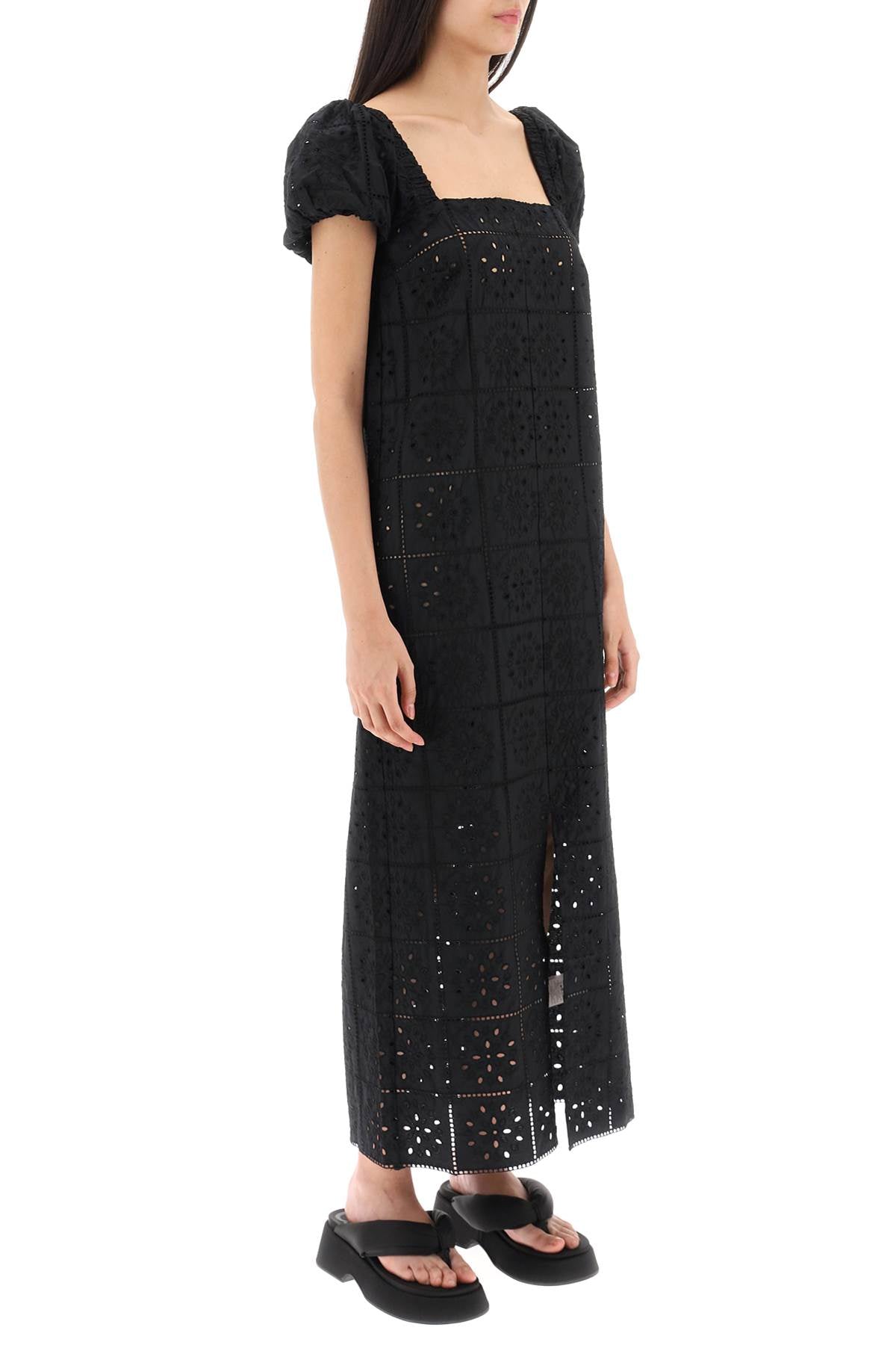 Ganni Ganni broderie anglaise maxi dress