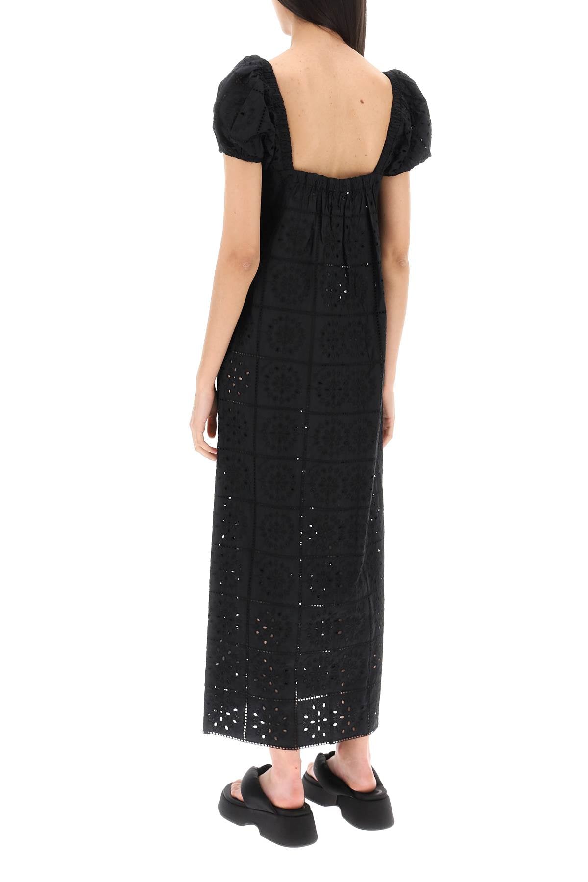 Ganni Ganni broderie anglaise maxi dress