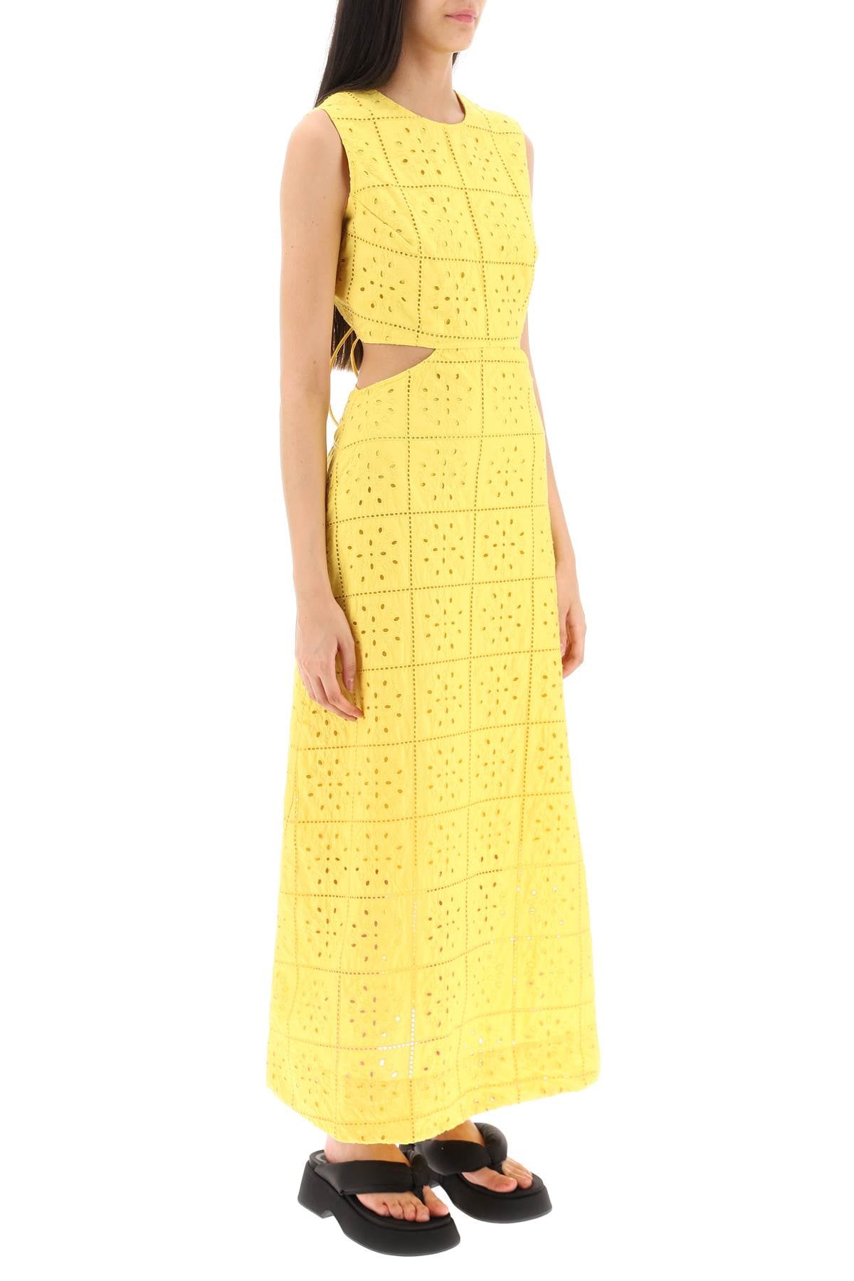 Ganni Ganni broderie anglaise maxi dress