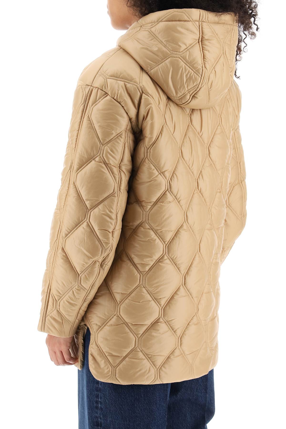 Ganni Ganni hooded quilted jacket