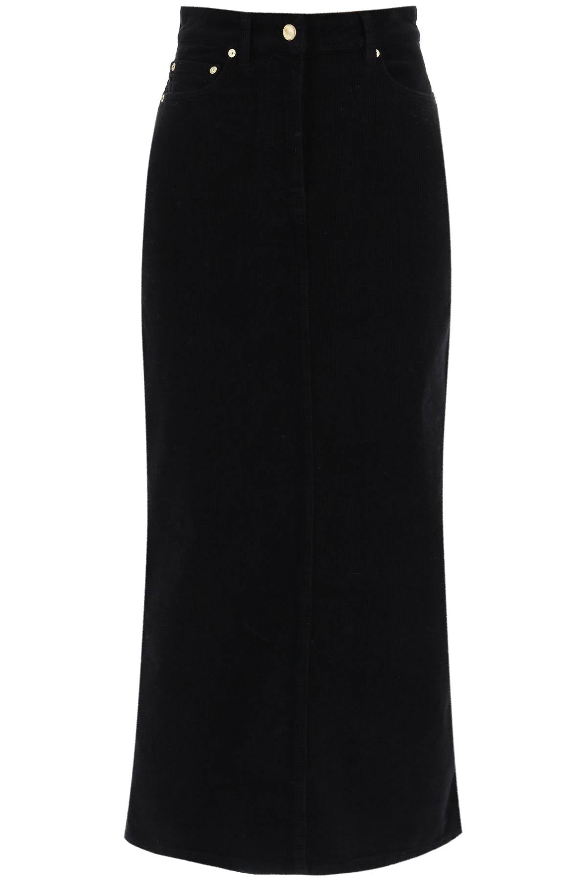 Ganni Ganni corduroy column skirt