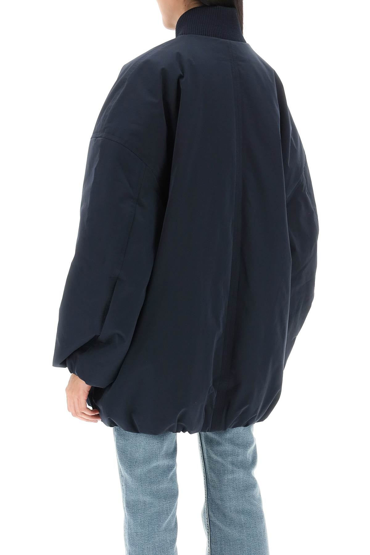 Ganni Ganni oversized midi bomber jacket