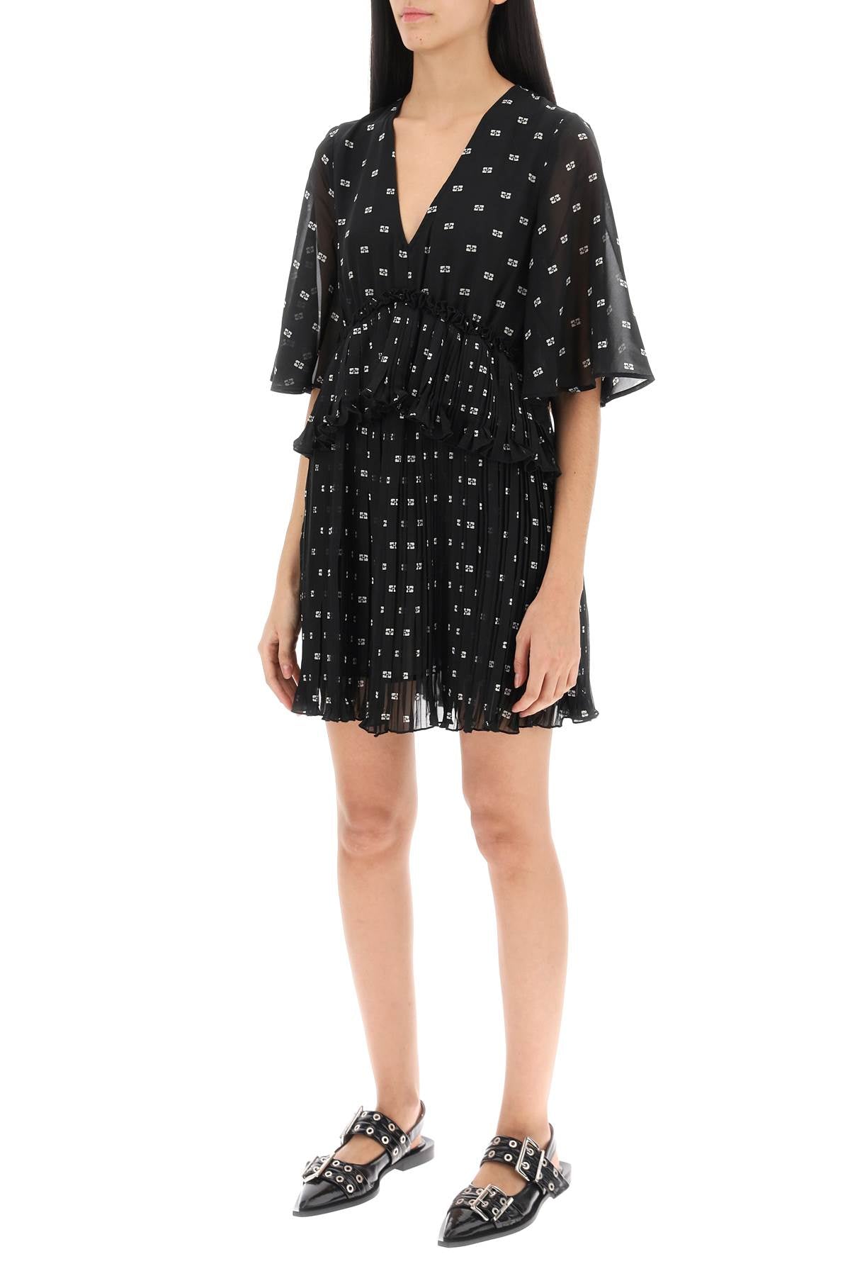 Ganni Ganni ganni butterfly mini dress