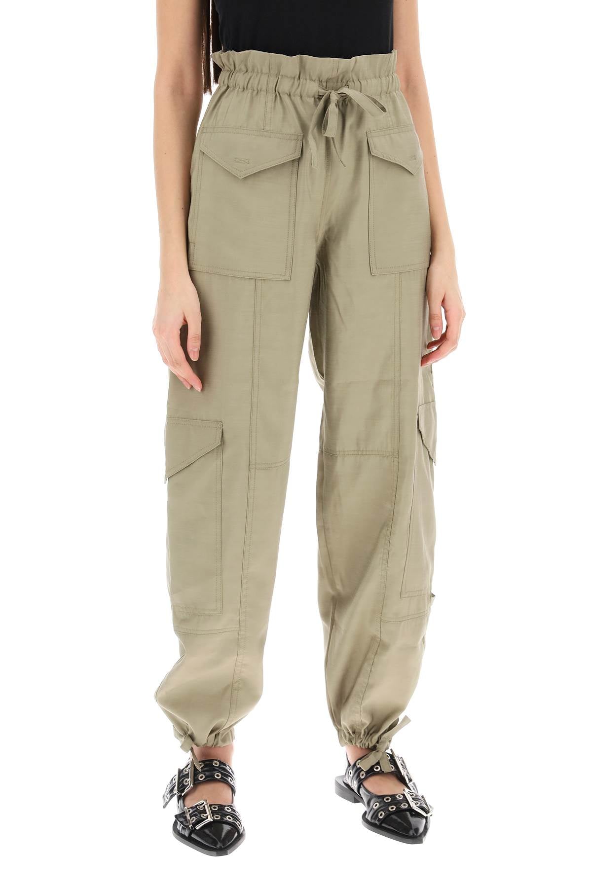 Ganni Ganni light slub pants