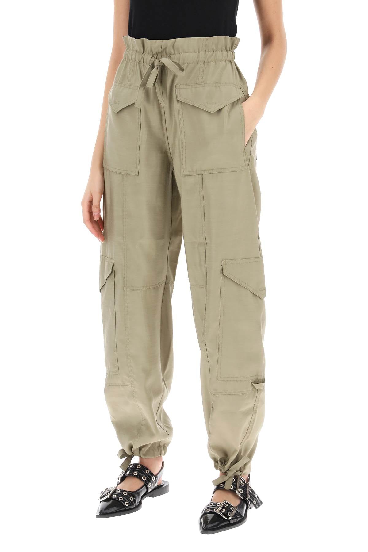 Ganni Ganni light slub pants