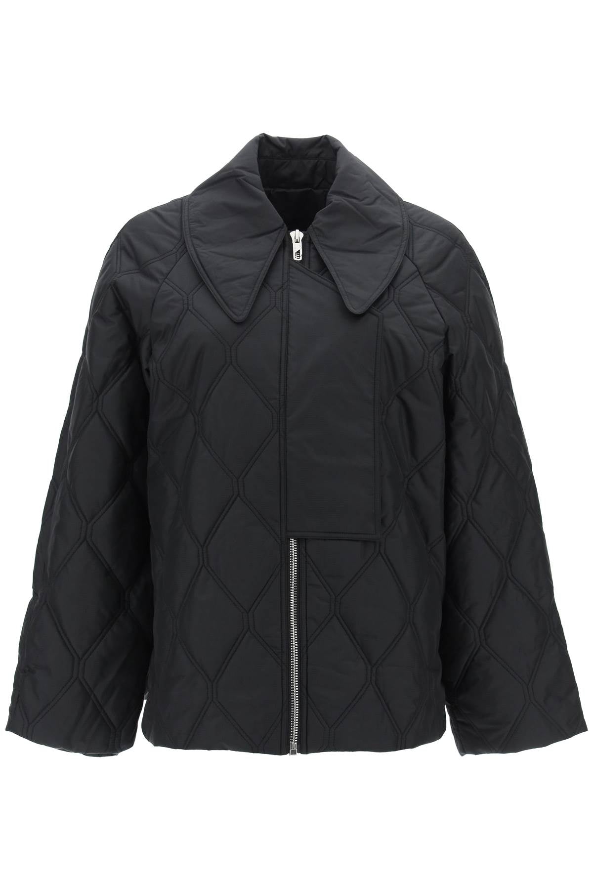 Ganni Ganni quilted oversized jacket