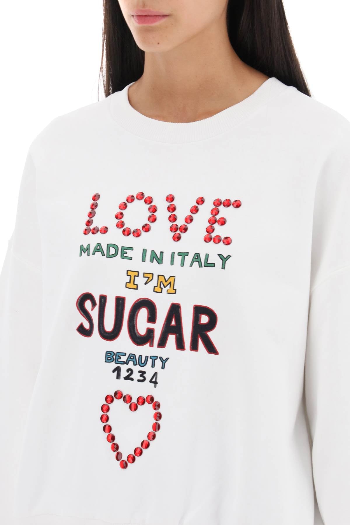 Dolce & Gabbana Dolce & gabbana lettering print oversized sweatshirt