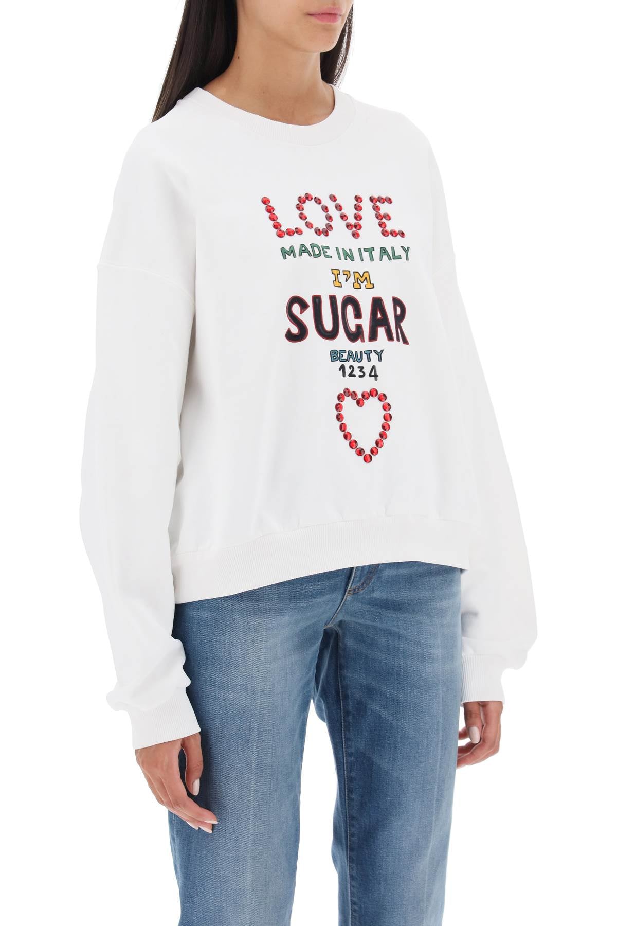 Dolce & Gabbana Dolce & gabbana lettering print oversized sweatshirt