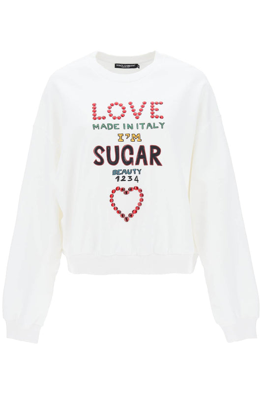 Dolce & Gabbana Dolce & gabbana lettering print oversized sweatshirt