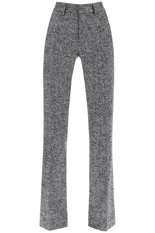 Alessandra Rich Alessandra rich pants with herringbone motif