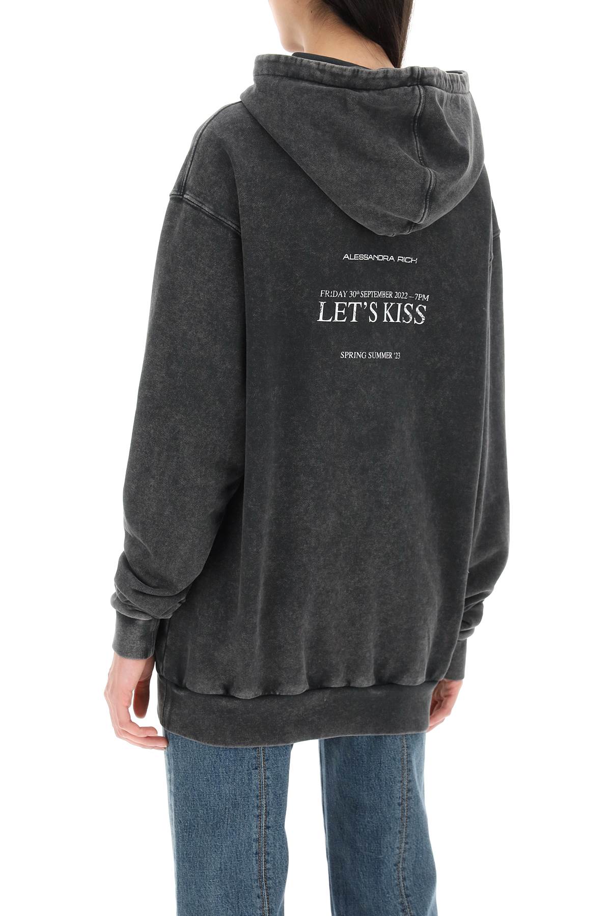 Alessandra Rich Alessandra rich let's kiss hoodie