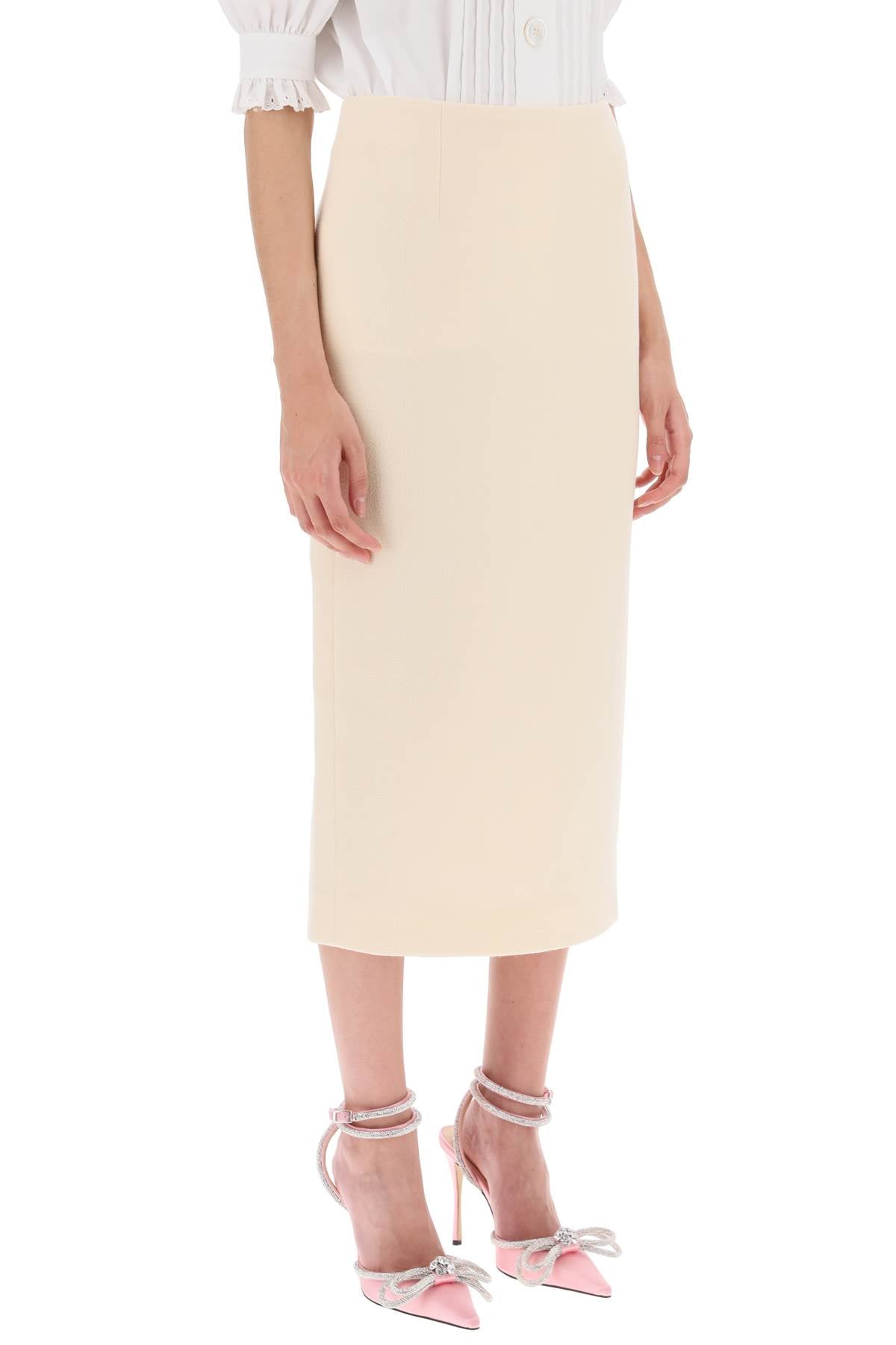 Alessandra Rich Alessandra rich pencil skirt in virgin wool tweed