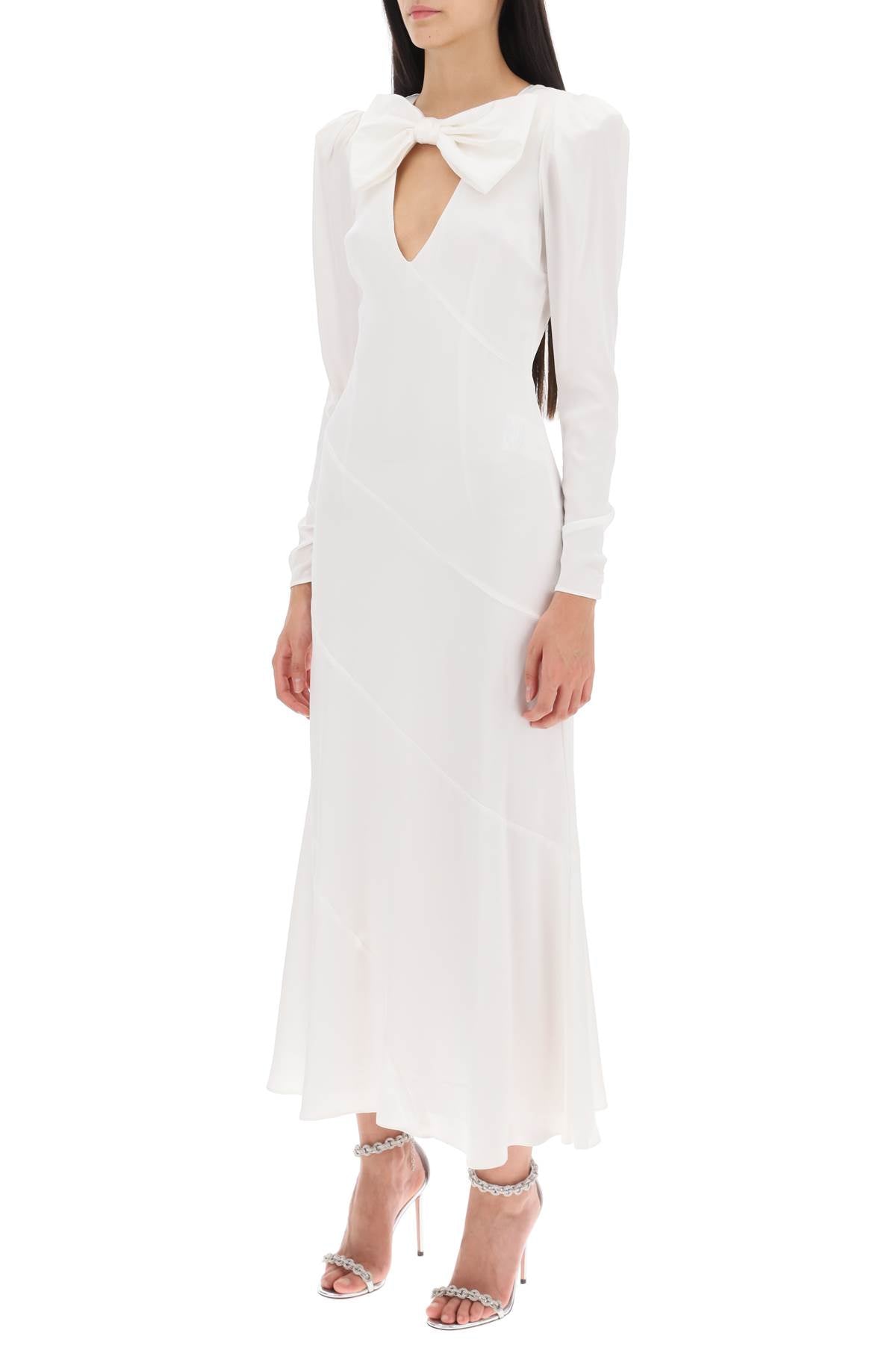 Alessandra Rich Alessandra rich long dress in silk satin